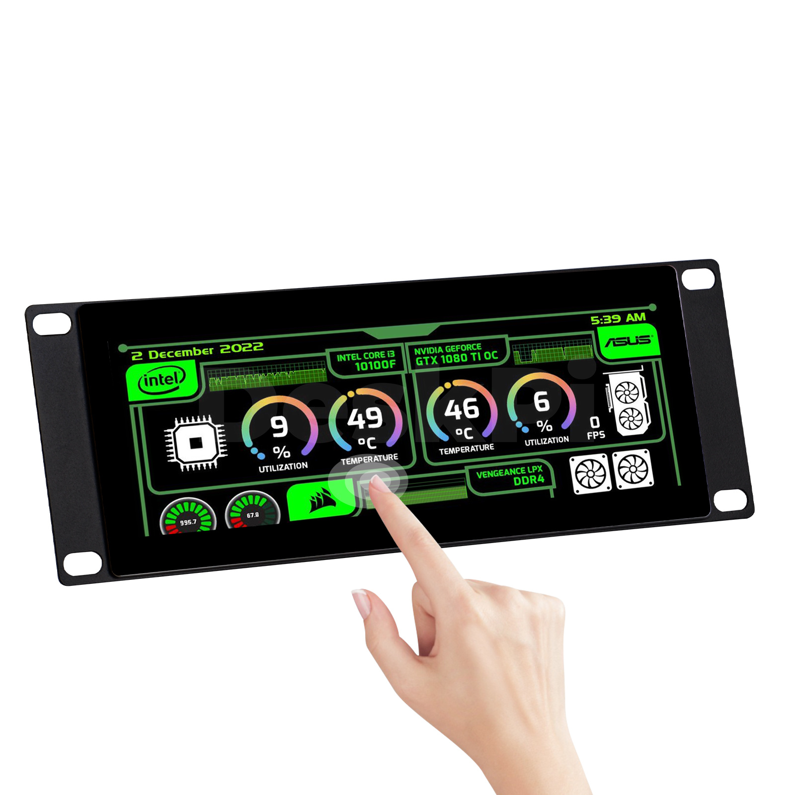 Deskpi Super6C - DeskPi 7,84 Zoll Touchscreen 1280 x