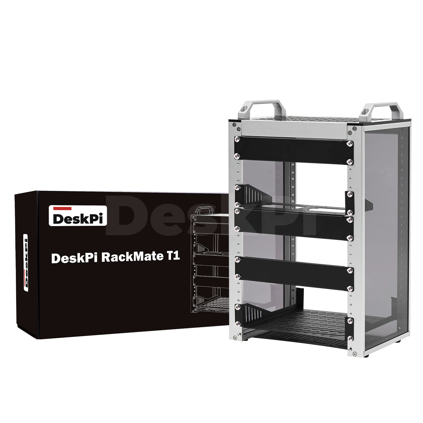 Deskpi Super6C - DeskPi RackMate T1 Rackmount, 10-Zoll-8U-Serverschrank für