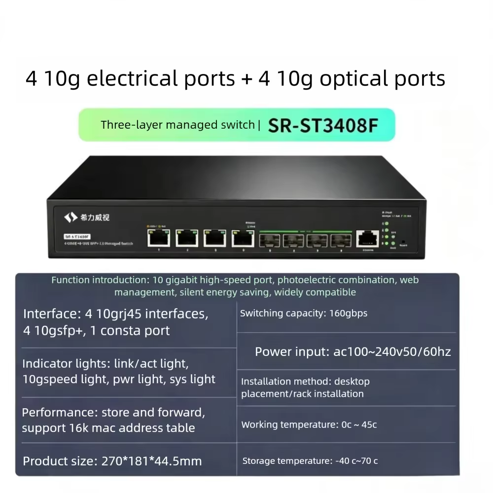 Sirivision 8-Port 10G SFP+ L3  – Sfp+ 10G Managed Switch 8 Port Bewertung und Preis