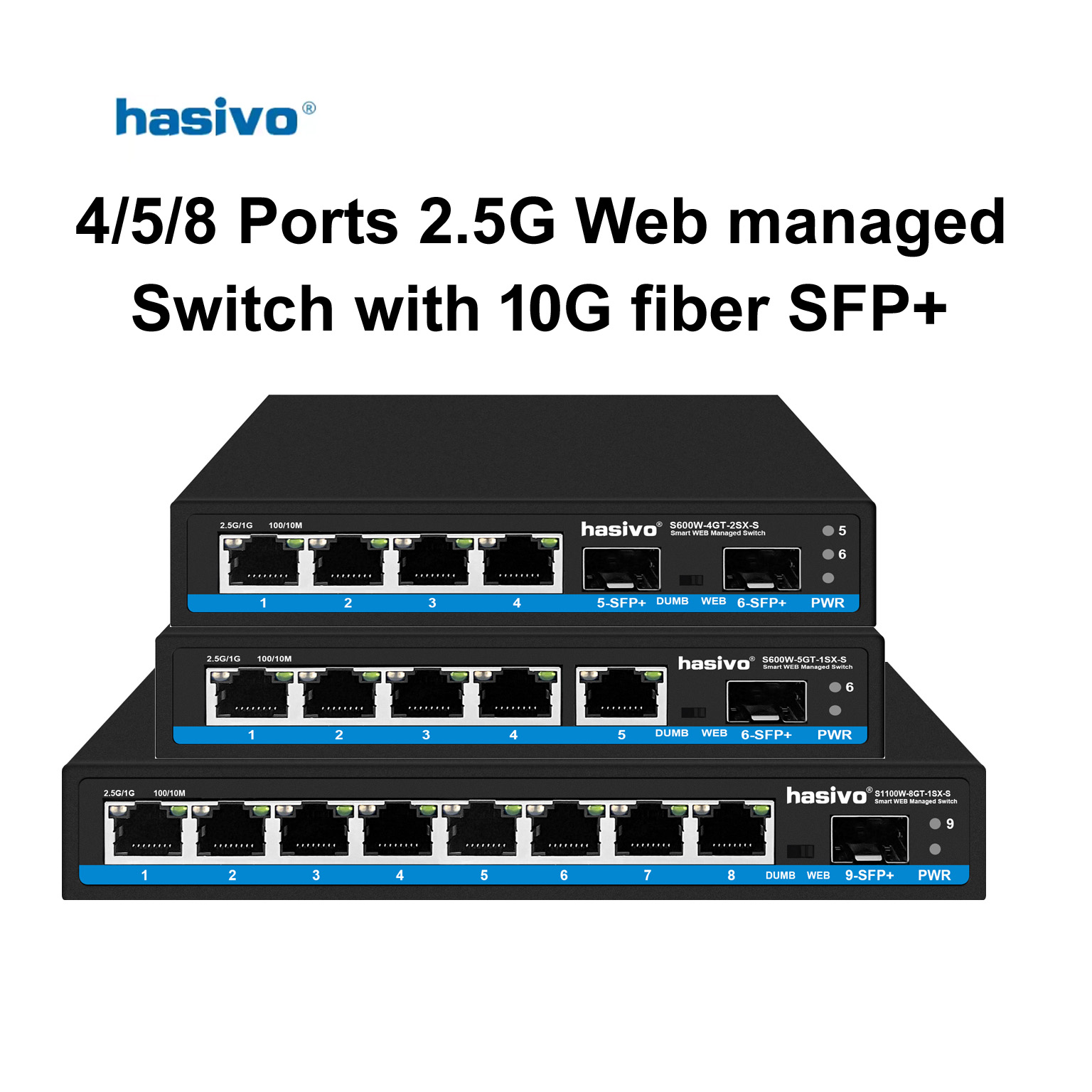 Hasivo 2.5G Netzwerk-Switch mi – Sfp+ 10G Managed Switch 8 Port Bewertung und Preis