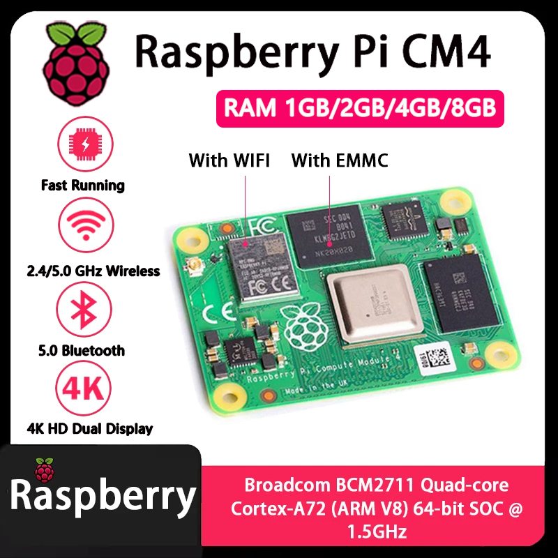 Raspberry Pi CM4 1 GB/2 GB/4 G – Raspberry Pi Cm4 8Gb Ram 32Gb Emmc Wifi Bewertung und Preis