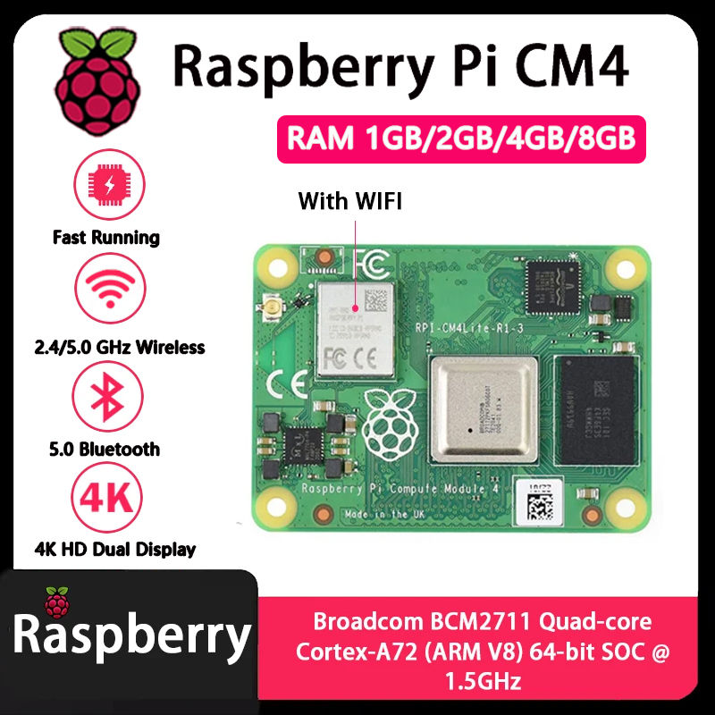 Raspberry Pi CM4 1 GB/2 GB/4 G – Raspberry Pi Cm4 8Gb Ram 32Gb Emmc Wifi Bewertung und Preis
