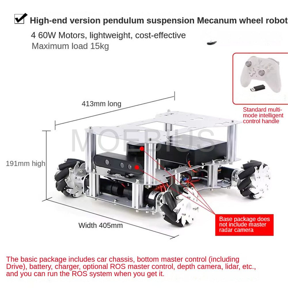 ROS2 Autopilot Mecanum-Rad-Rob – Raspberry Pi 5 8Gb Bewertung und Preis