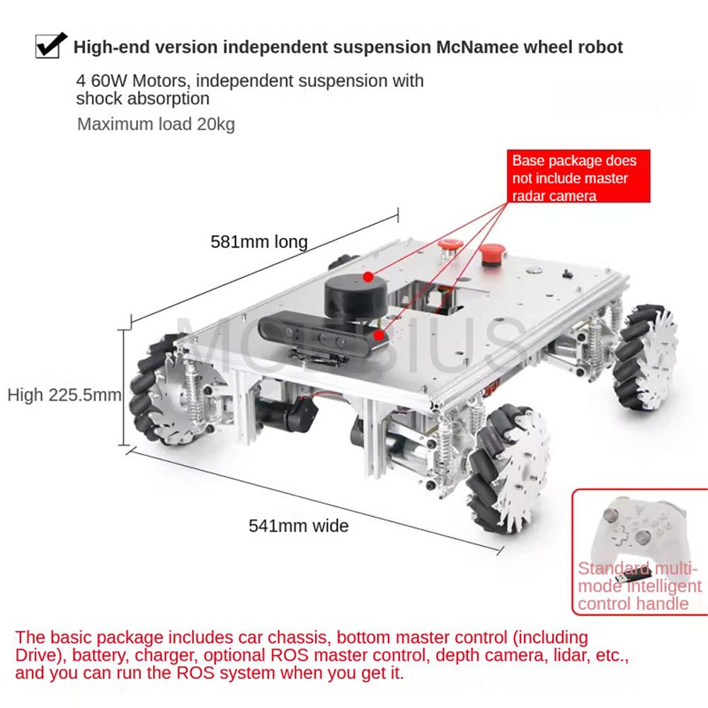 ROS2 Autopilot Mecanum-Rad-Rob – Raspberry Pi 5 8Gb Bewertung und Preis