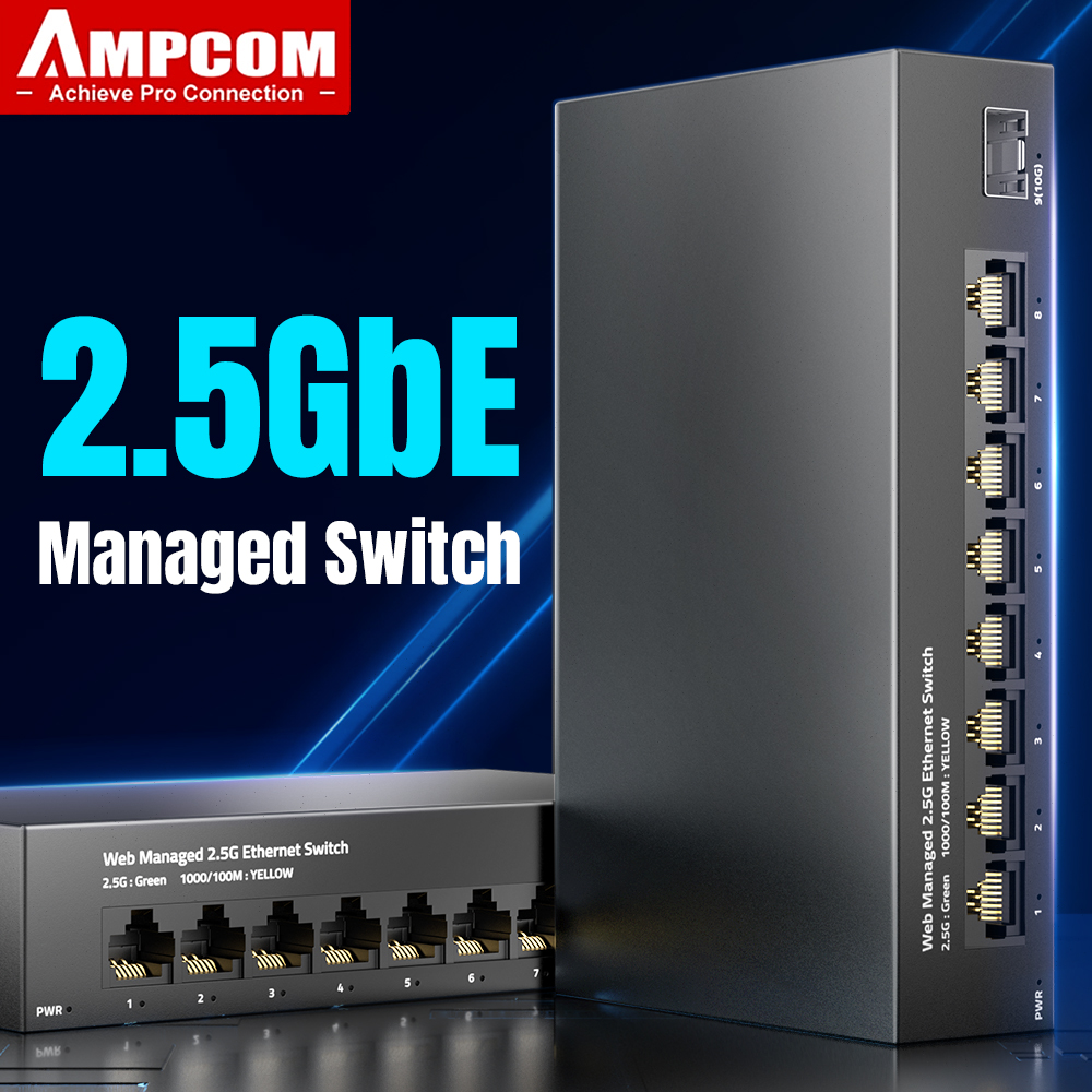 AMPCOM 2,5 GbE Managed Switch  – Sfp+ 10G Managed Switch 8 Port Bewertung und Preis